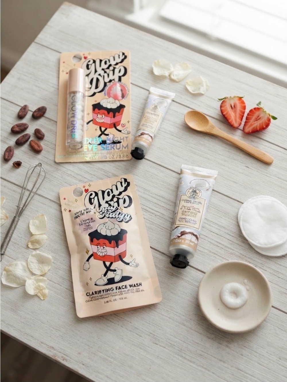 NWT | 3pc Skincare Bundle: Clarifying Face Wash, Overnight Eye Serum, Hand Cream
